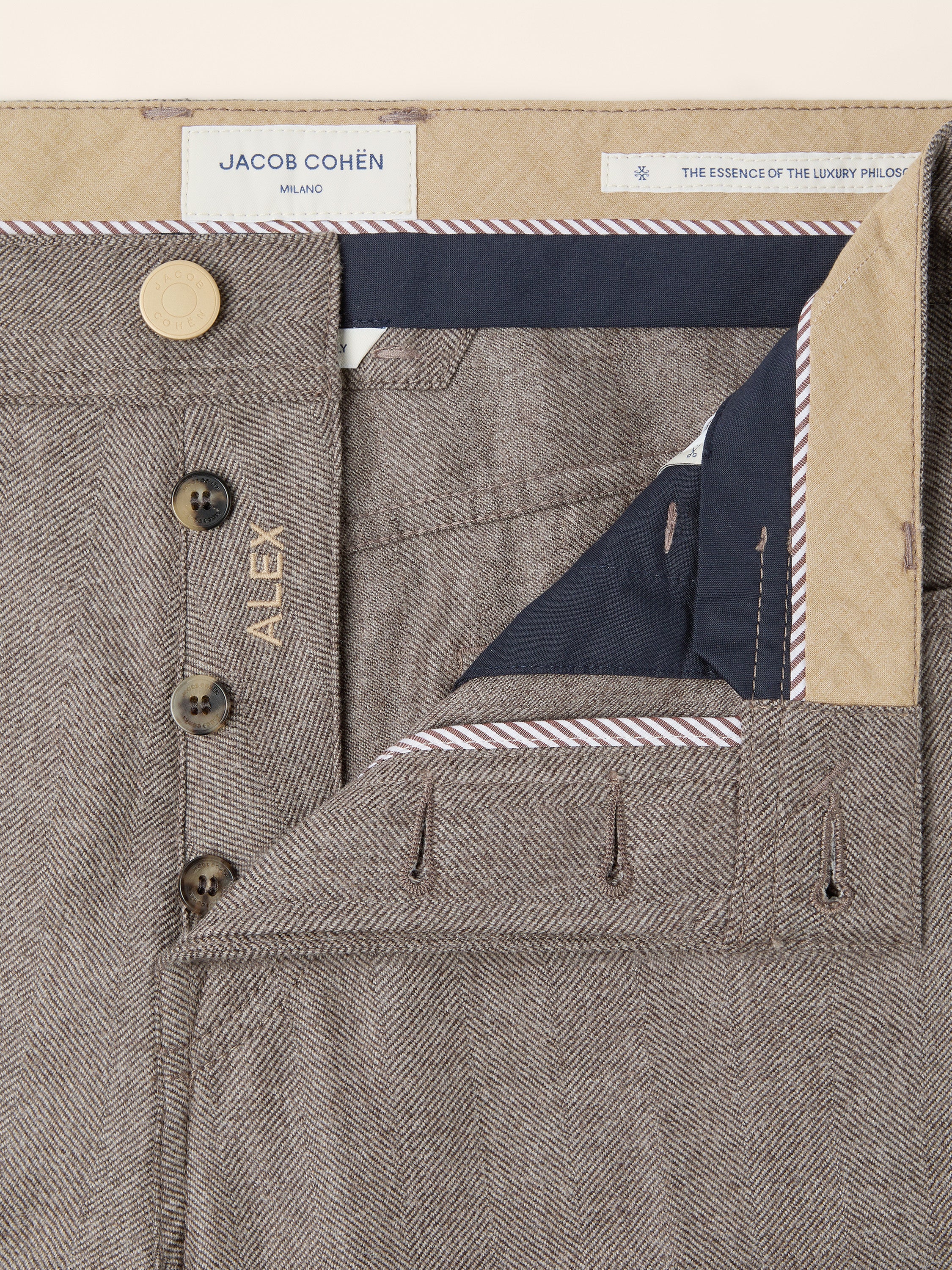 Alex — Wool Chevron Pants - Image 5