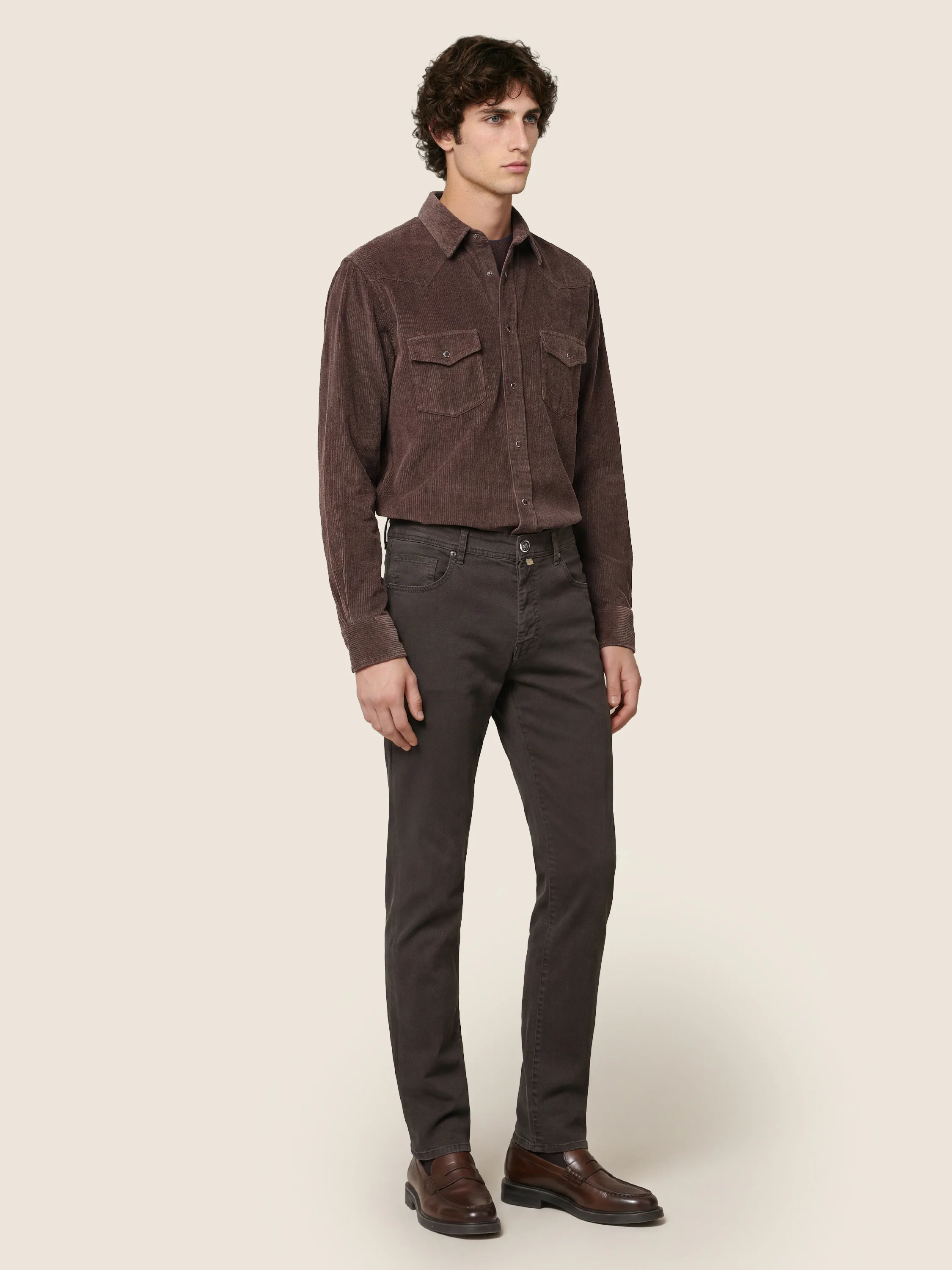 Bard — Cotton and Lyocell Stretch Twill Pants - Image 3