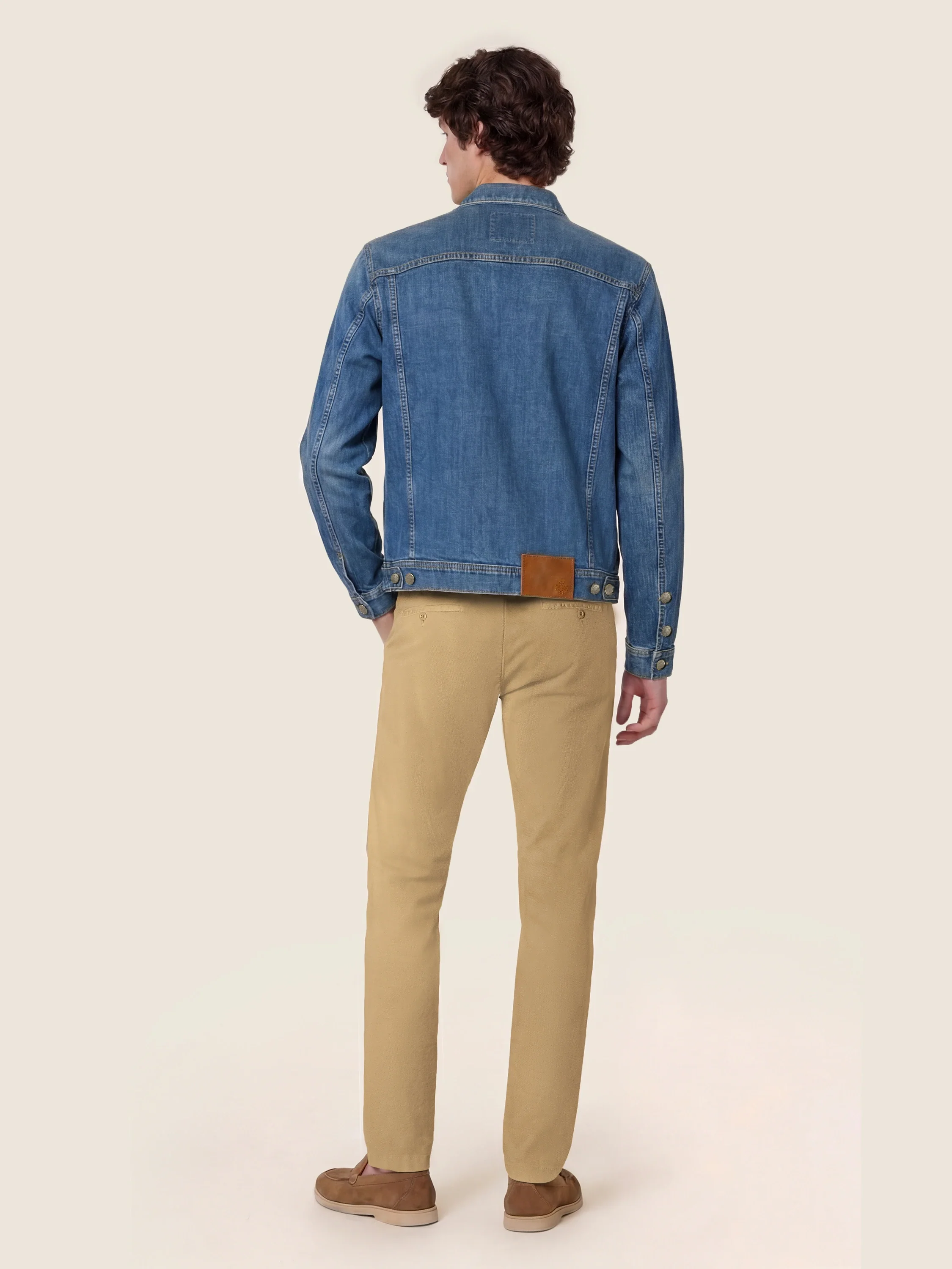 Bobby – Pants in Honeycomb Stretch Cotton - Image 3