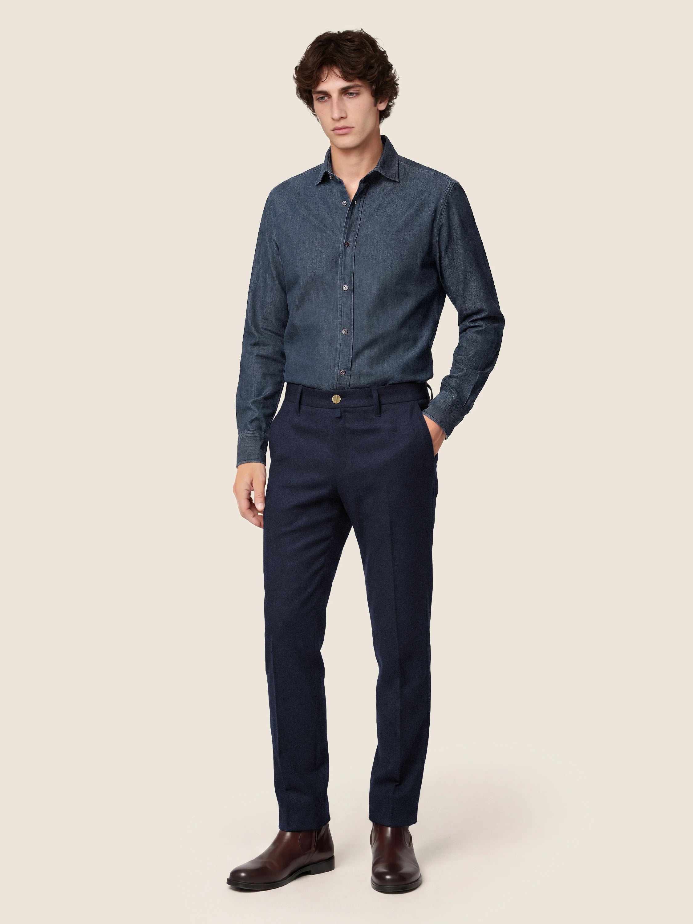Bobby — Vitale Barberis Canonico Comfort Flannel Pants - Image 2