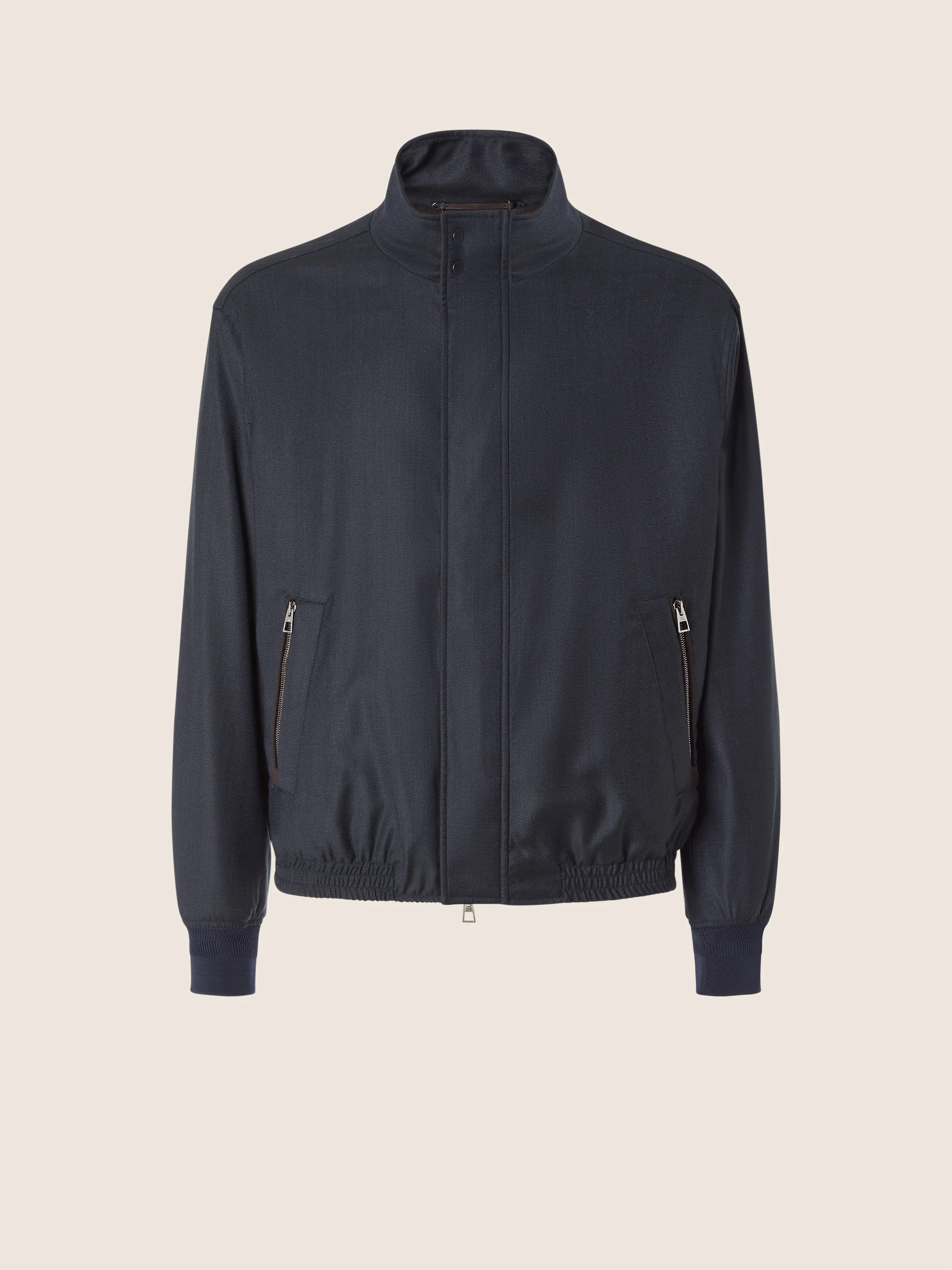 Comfort Wool-Cashmere Cloth Bomber