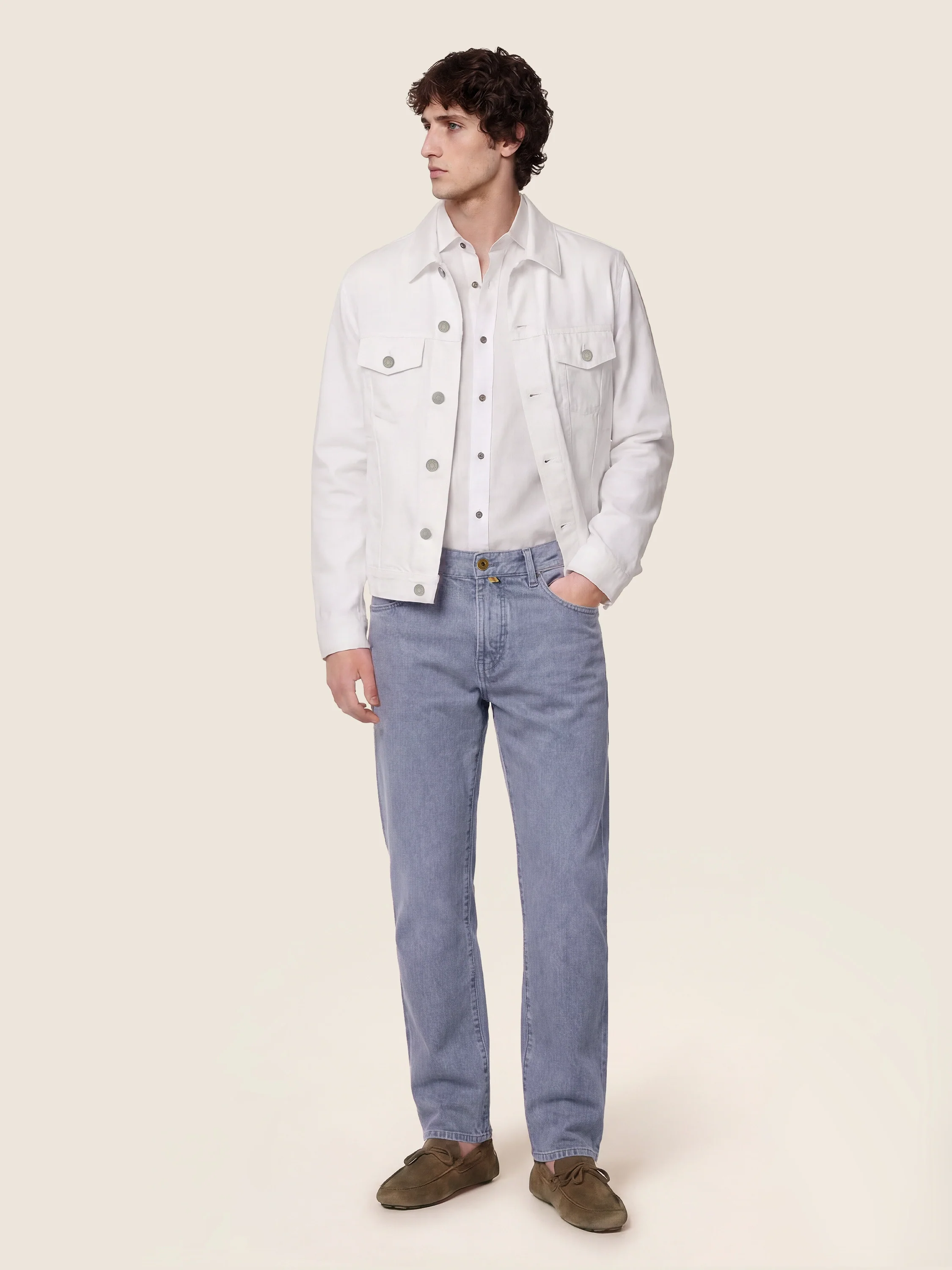 Edo - Pants in Cotton Bull Fabric - Image 3
