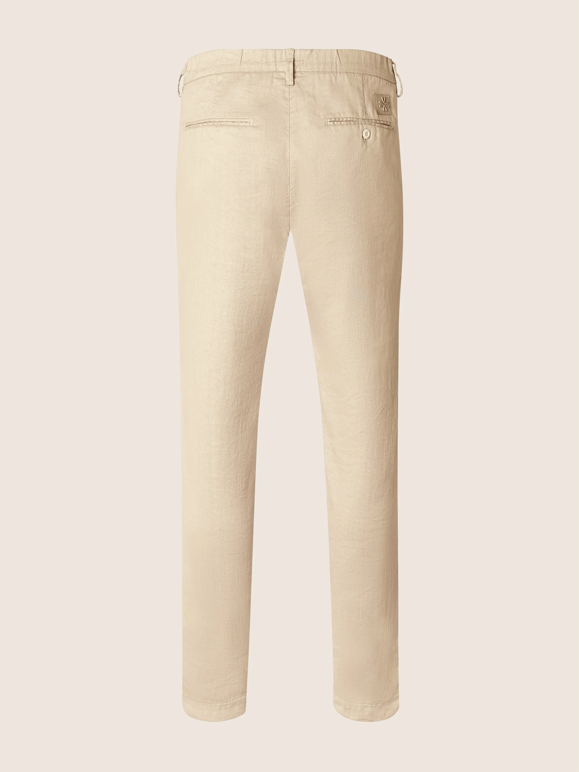 Gray – Pants in Cotton and Linen gabardine - Image 5