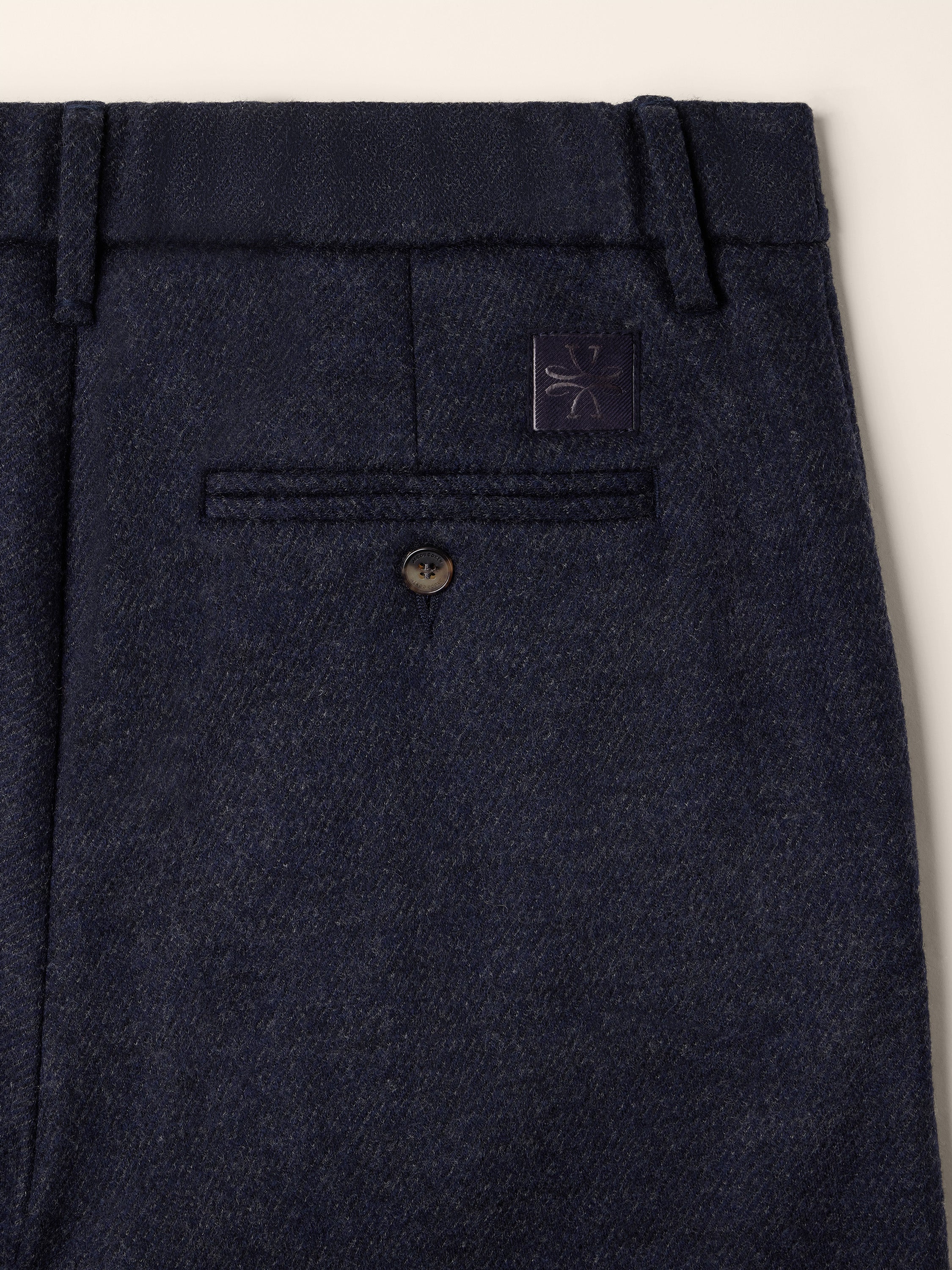 Gray — Wool Double Jersey Pants - Image 3