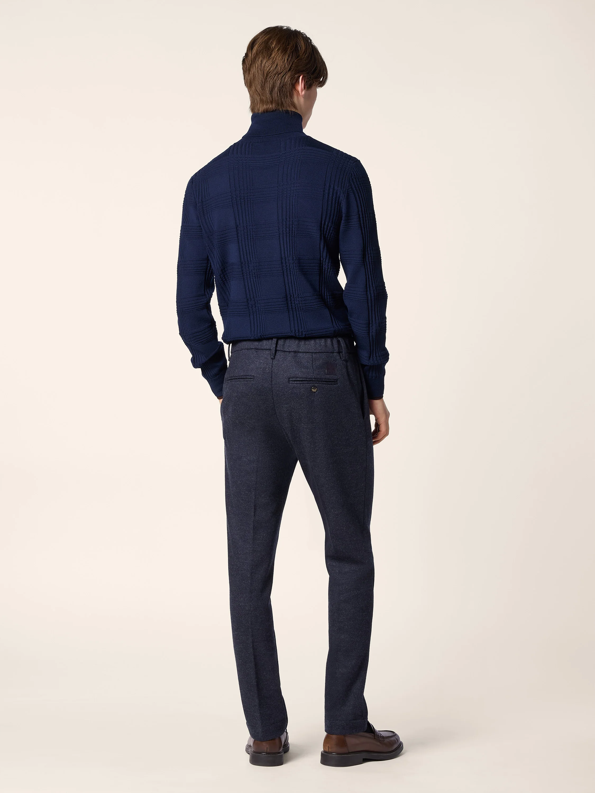 Gray — Wool Double Jersey Pants - Image 4