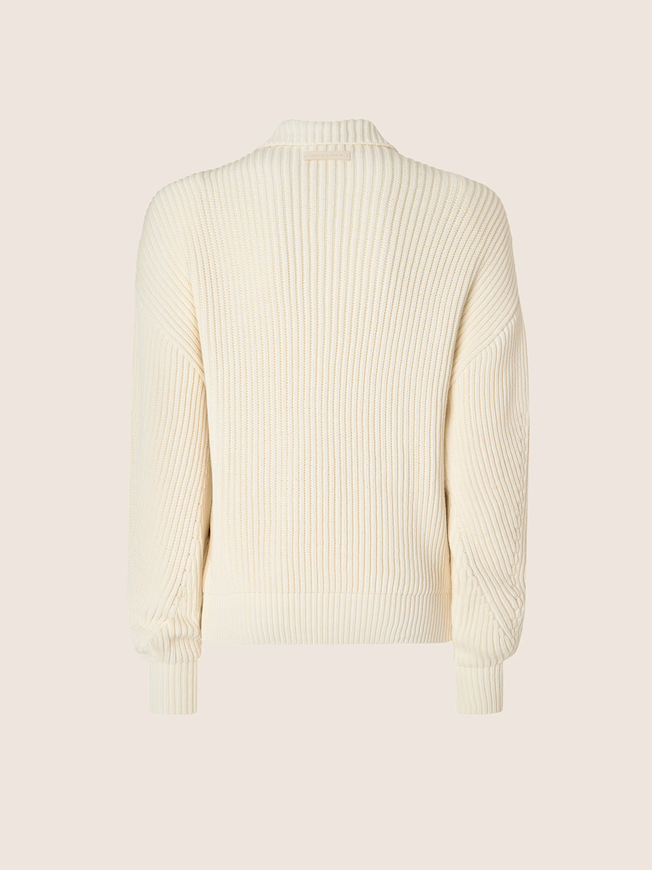 Cotton-Nylon Knit Jacket - Image 4