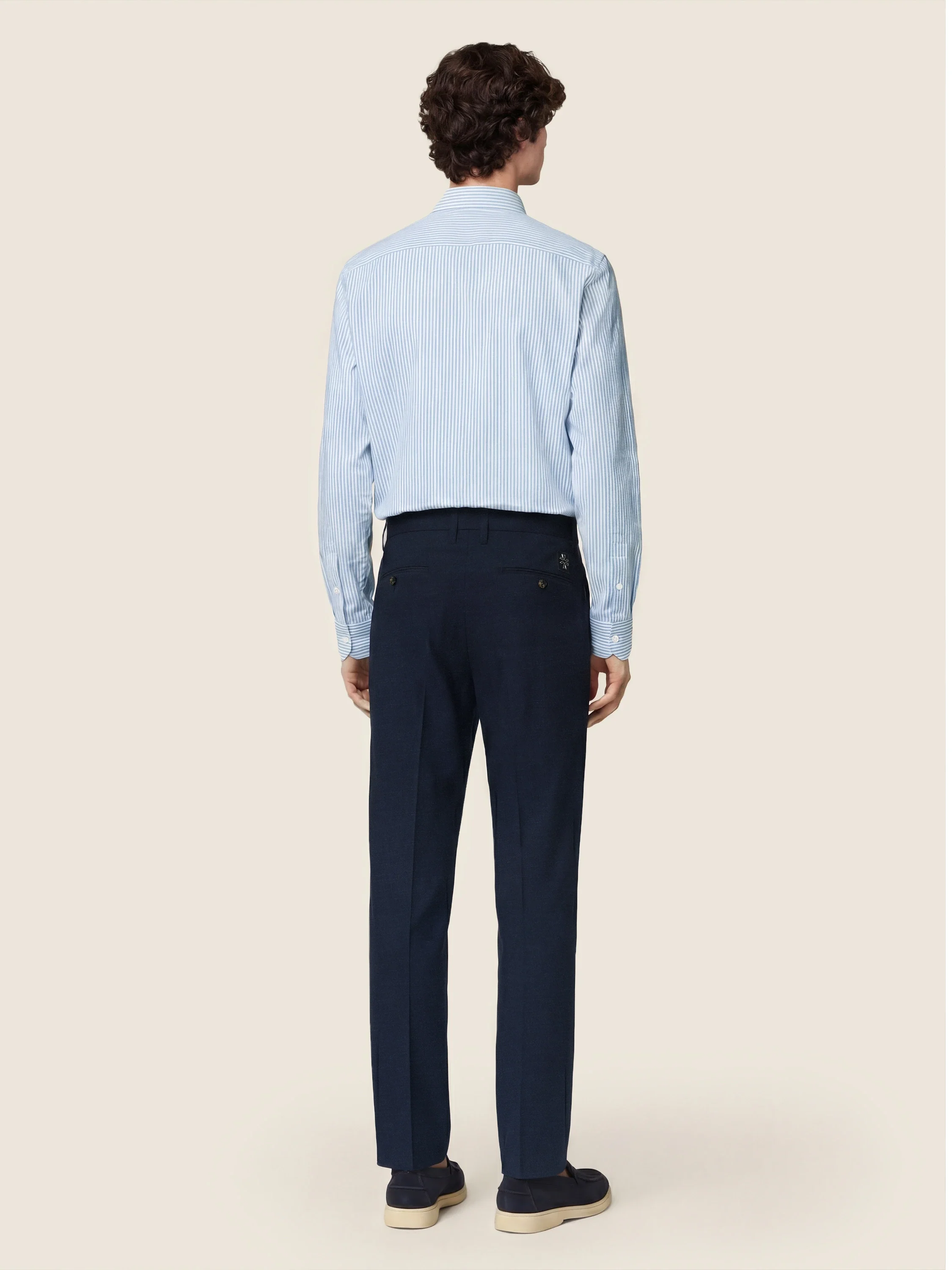John – Pants in Silk and Linen Stretch Gabardine - Image 4