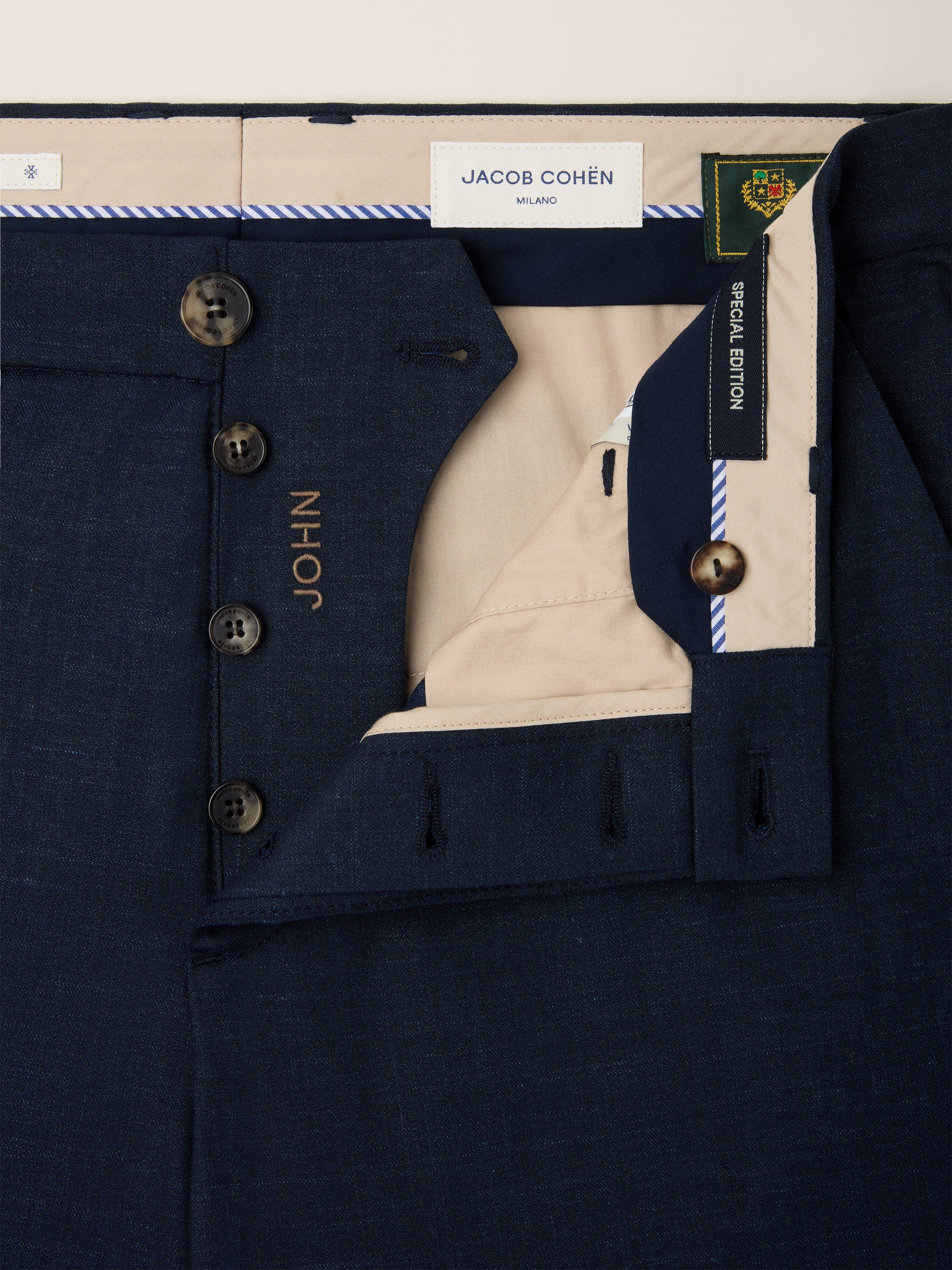 John – Pants in Silk and Linen Stretch Gabardine - Image 6