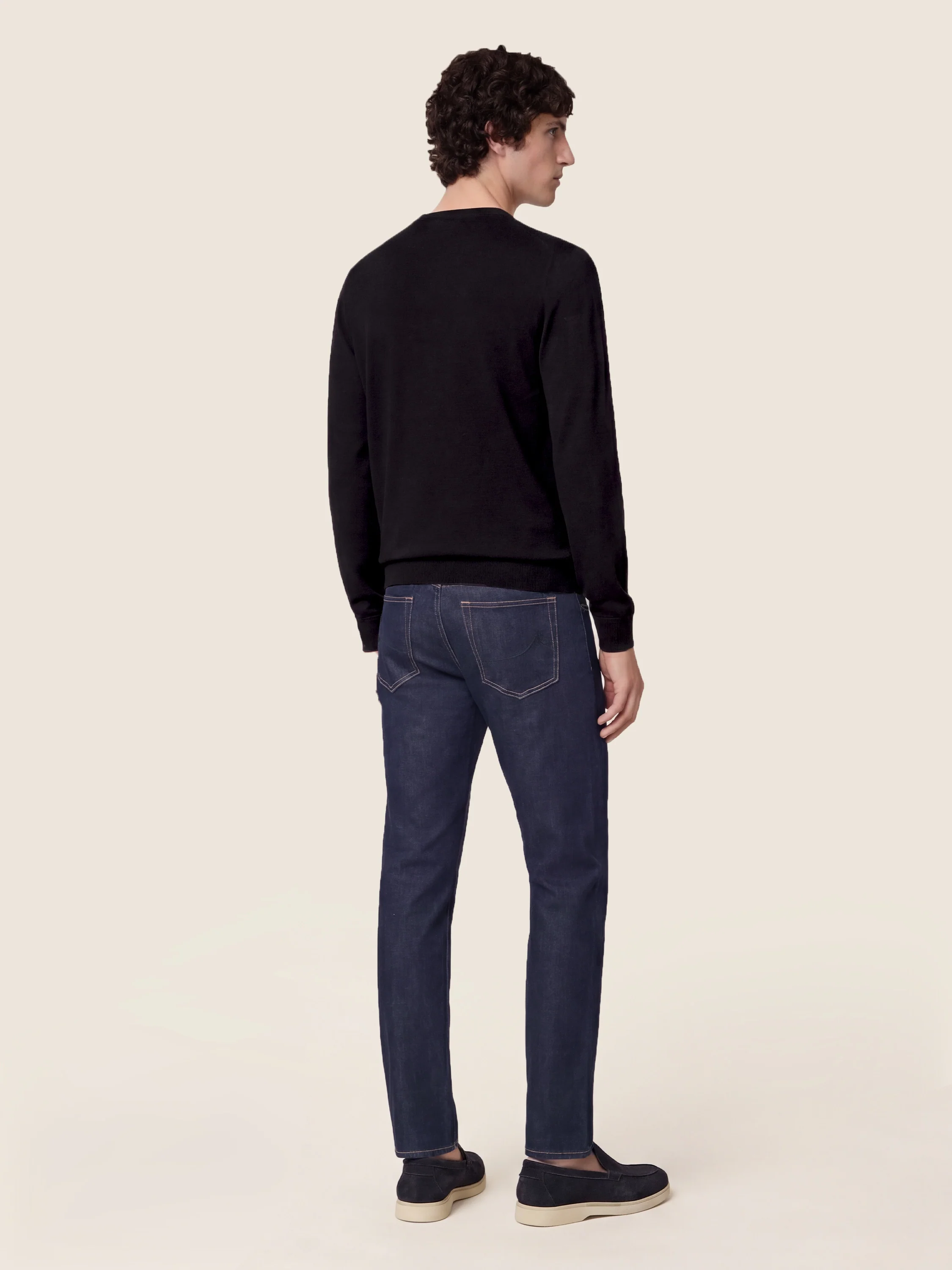 Nick – Jeans in Cotton and Silk Stretch Denim - Image 5