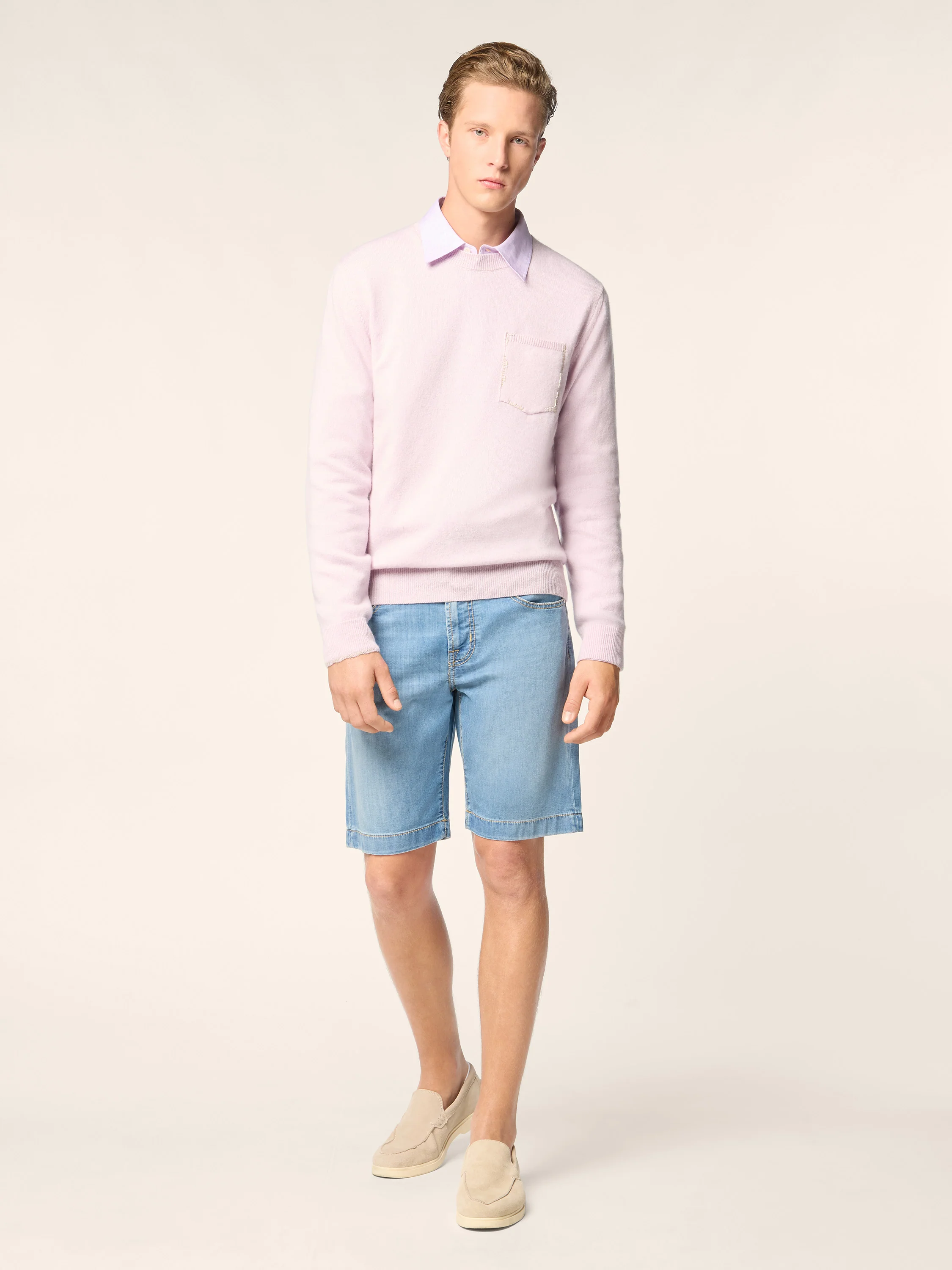 Nicolas – Bermudas in Power Stretch Denim - Image 2