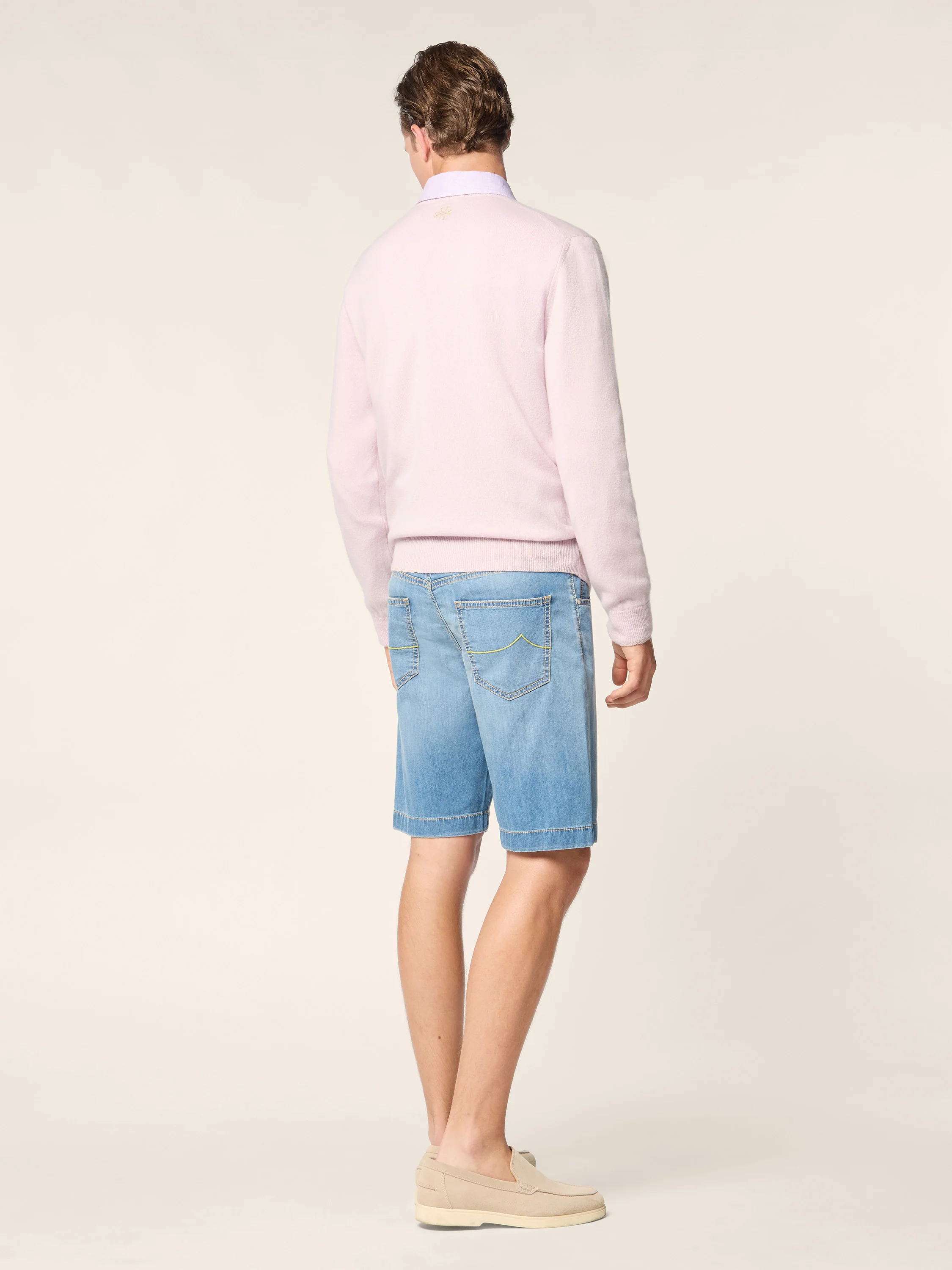 Nicolas – Bermudas in Power Stretch Denim - Image 4