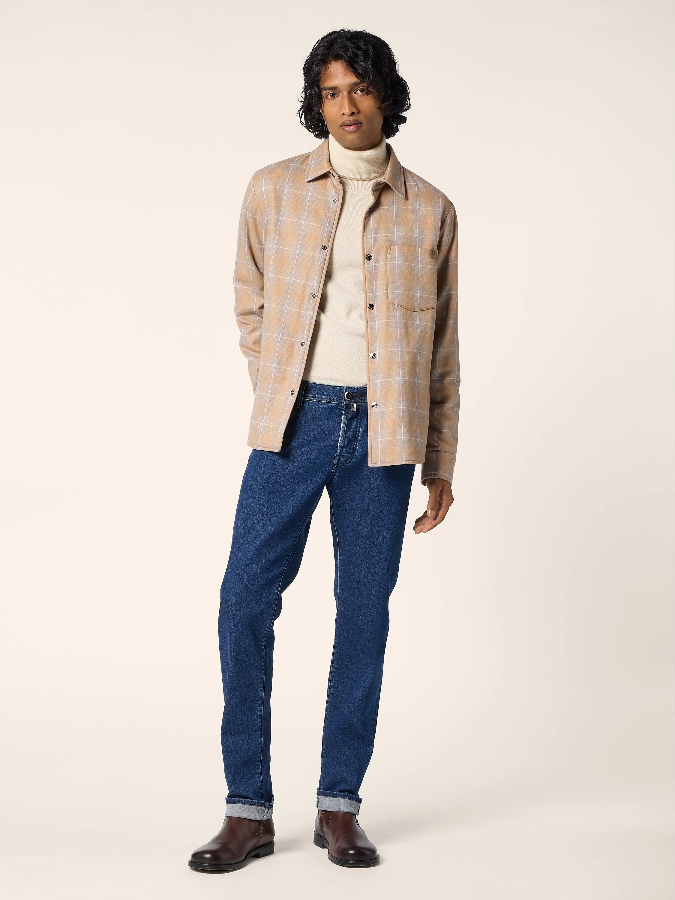 Cotton-Lyocell Padded Batavia Overshirt - Image 2