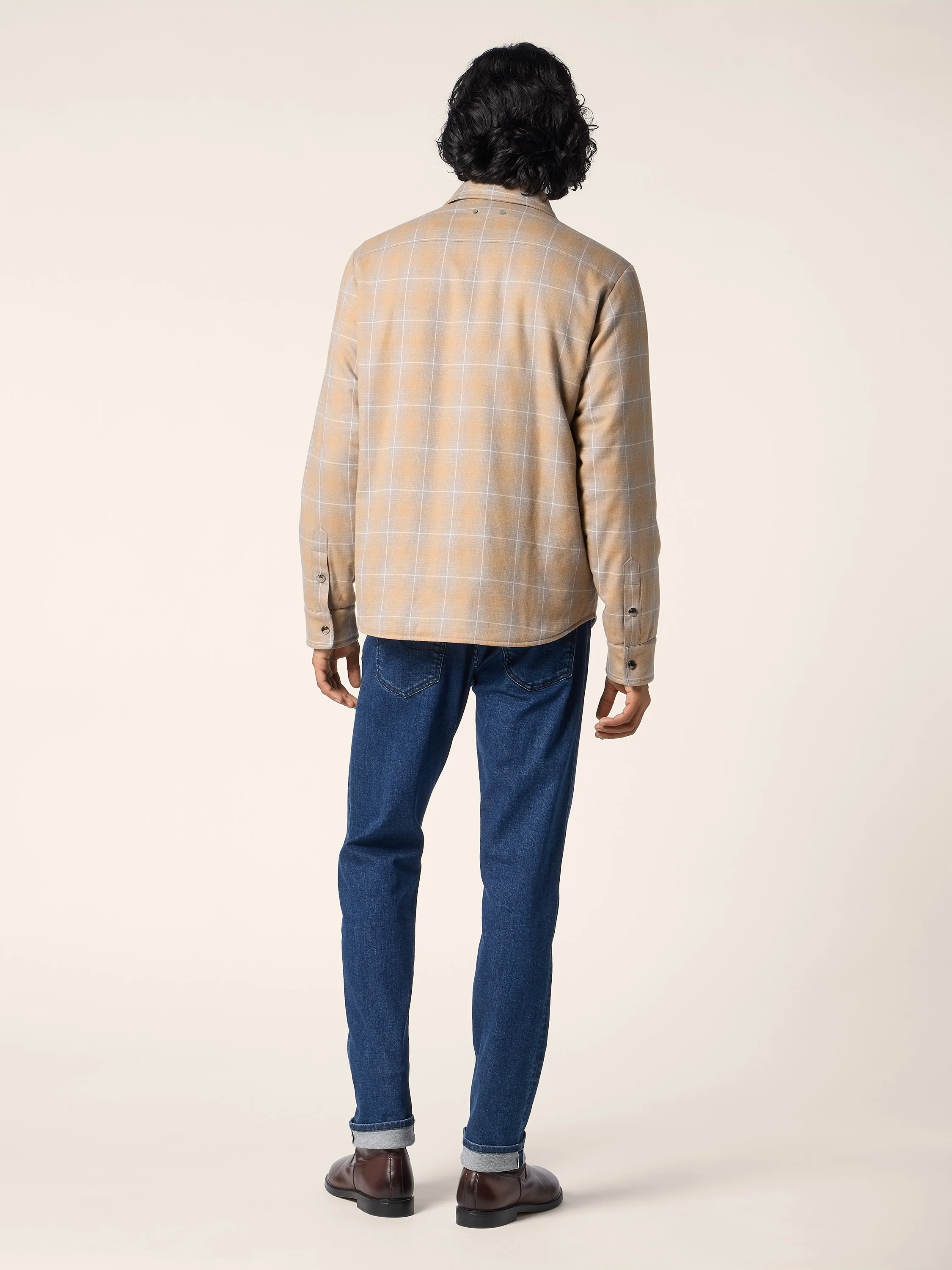 Cotton-Lyocell Padded Batavia Overshirt - Image 3