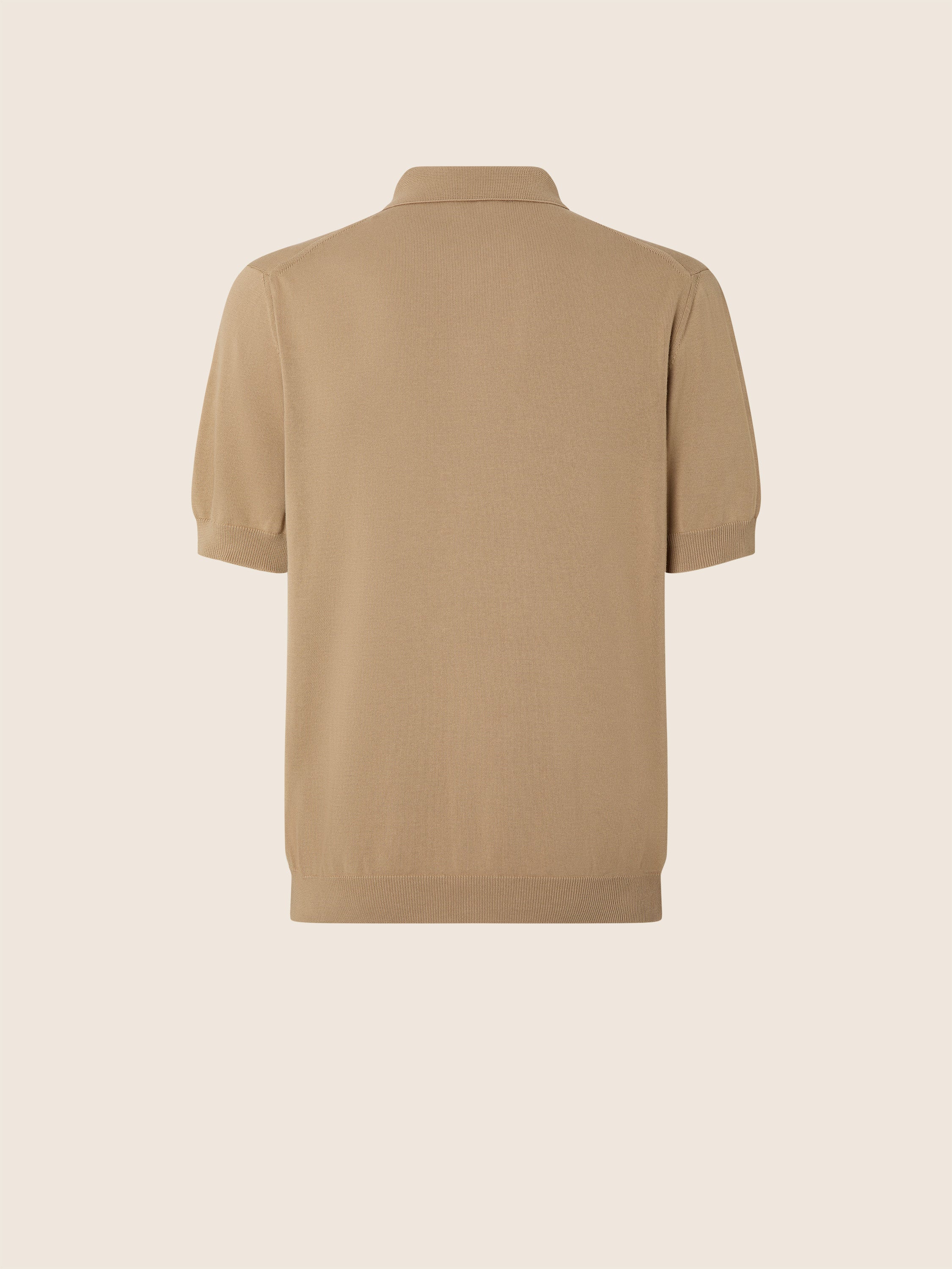 Brushed Cotton Polo Shirt - Image 4