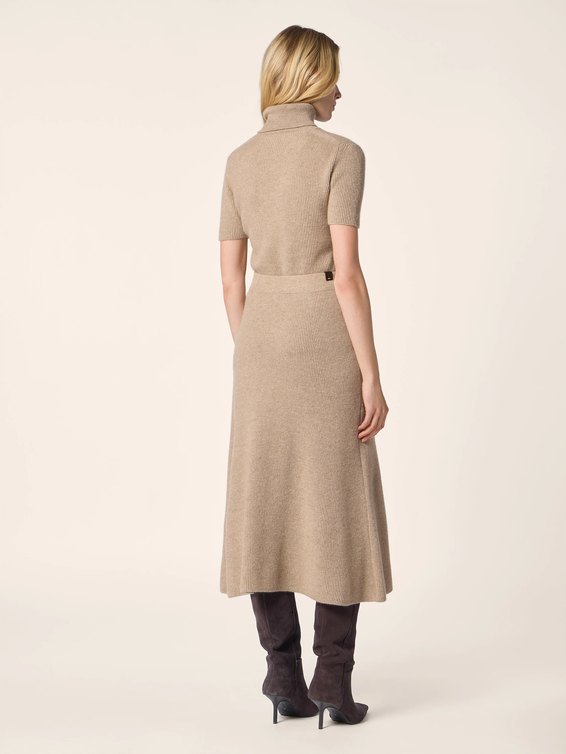 Cashmere English Rib Turtleneck - Image 3