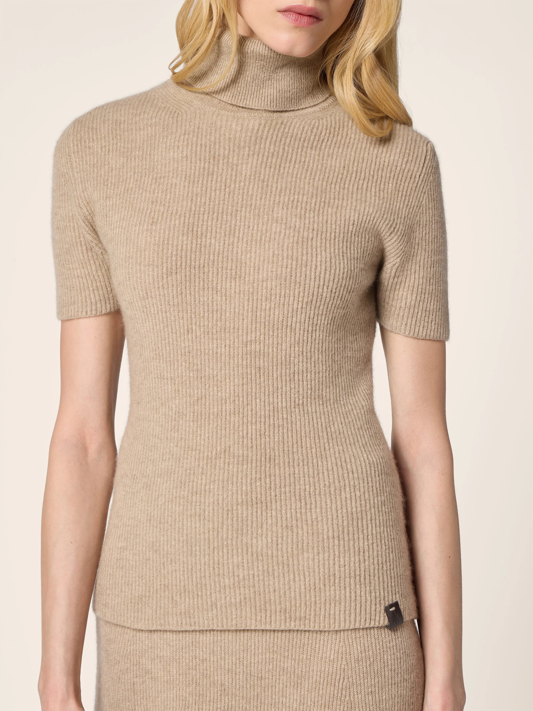 Cashmere English Rib Turtleneck - Image 4
