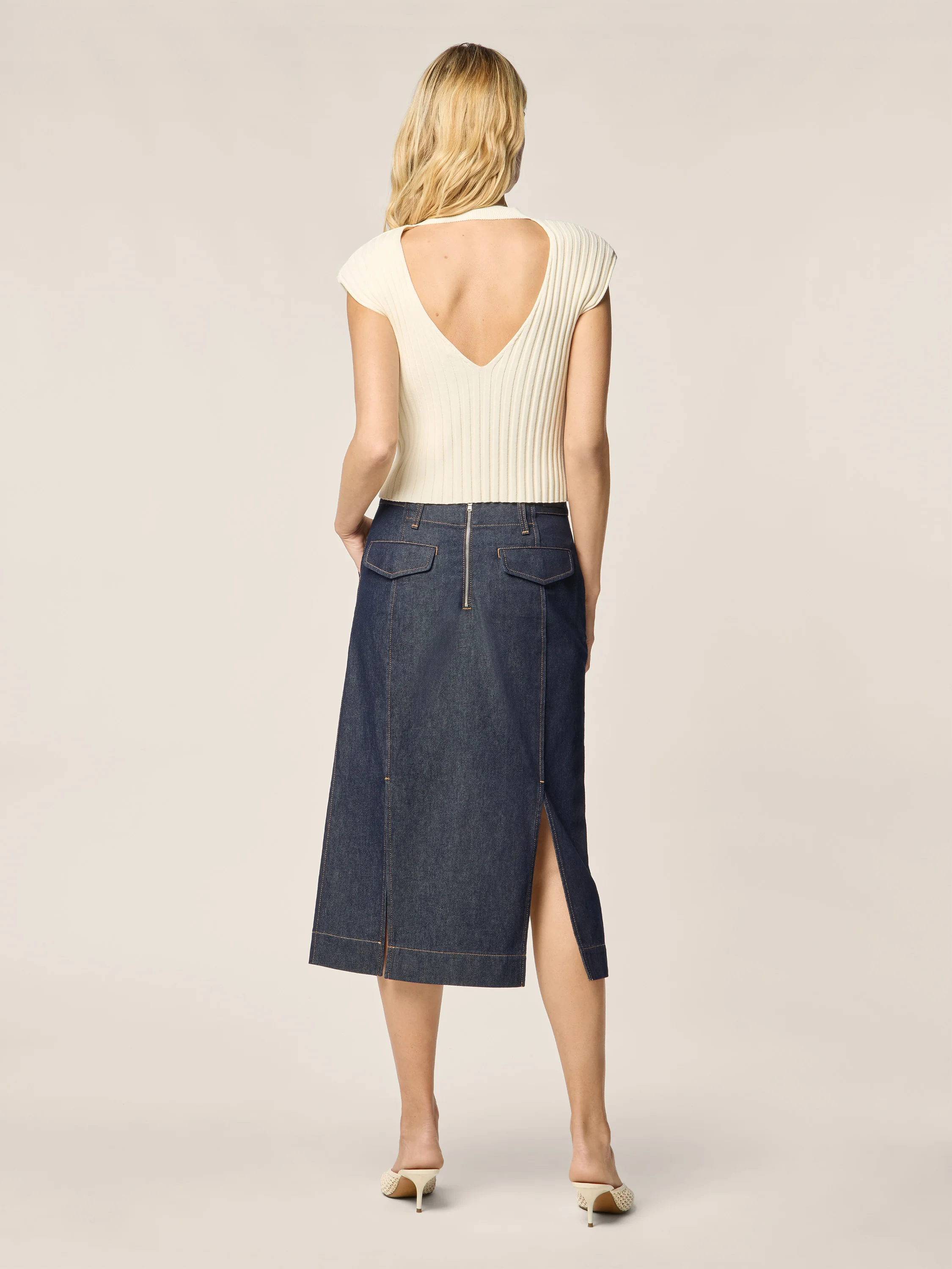 Light Denim Skirt - Image 3