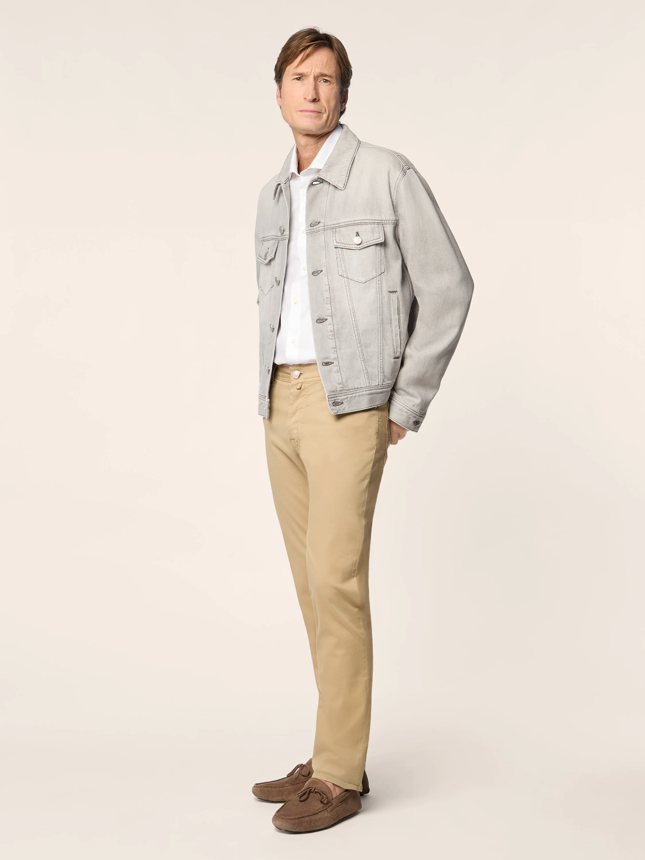 Trucker Jacket in Cotton and Lyocell Denim - Image 2