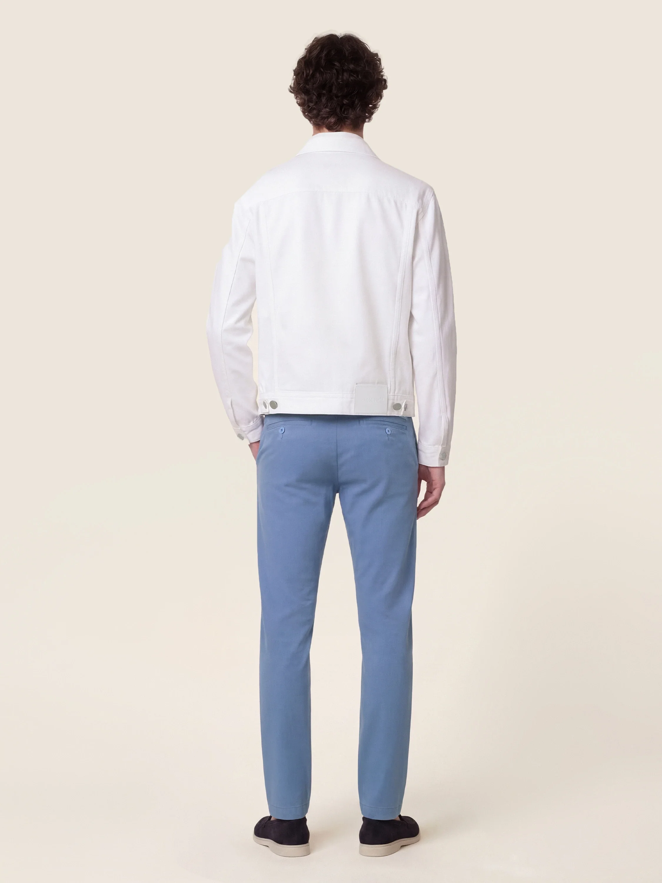 Trucker Jacket in Cotton Bull - Image 4