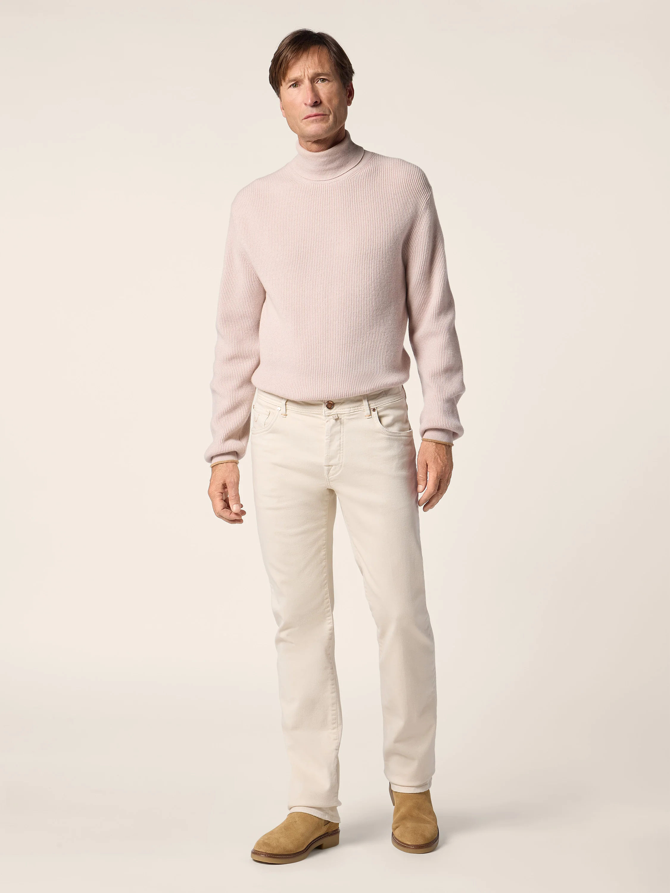 Cashmere English Rib Turtleneck - Image 2
