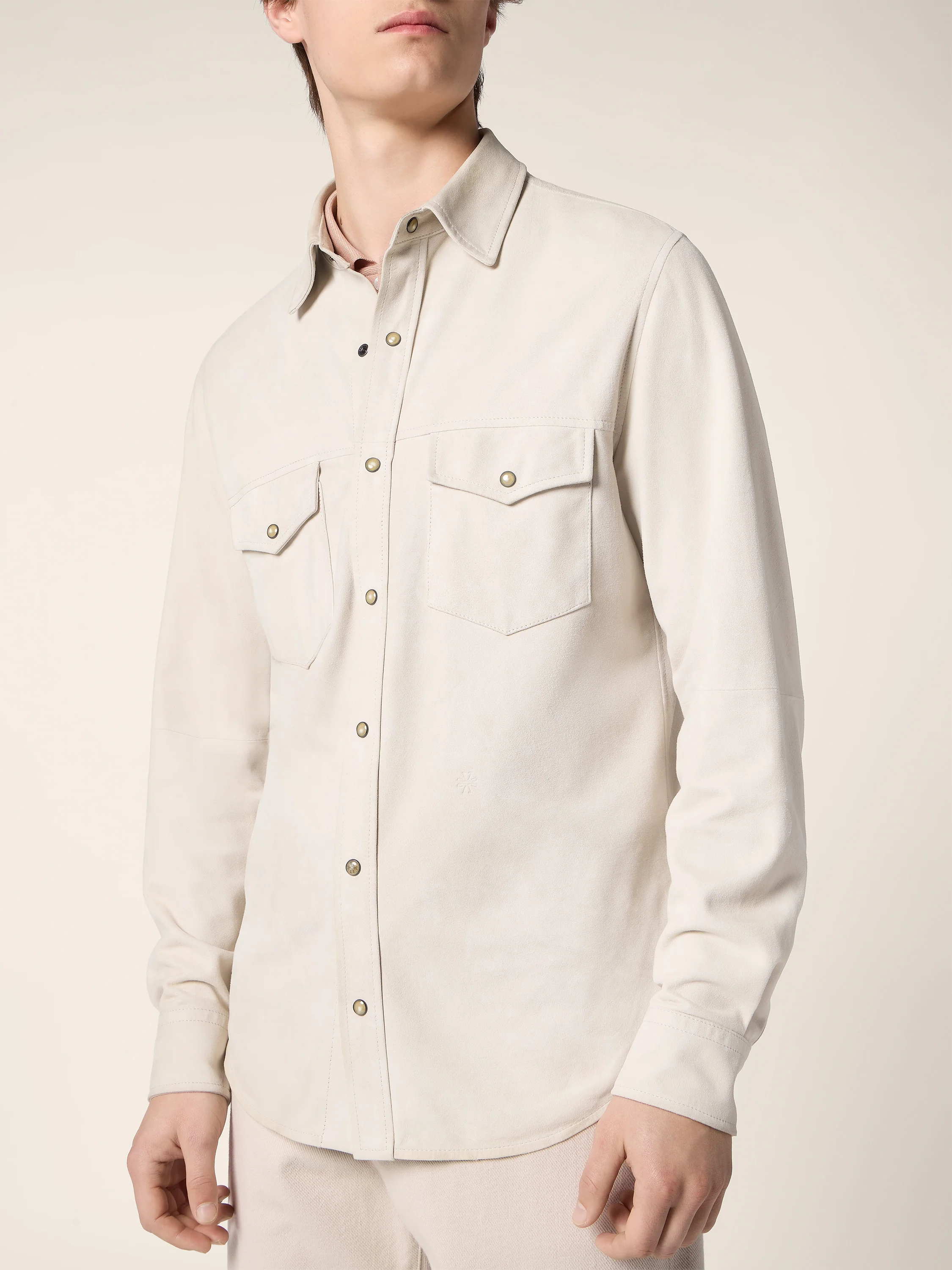 Light Suede Western Overshirt - Image 3