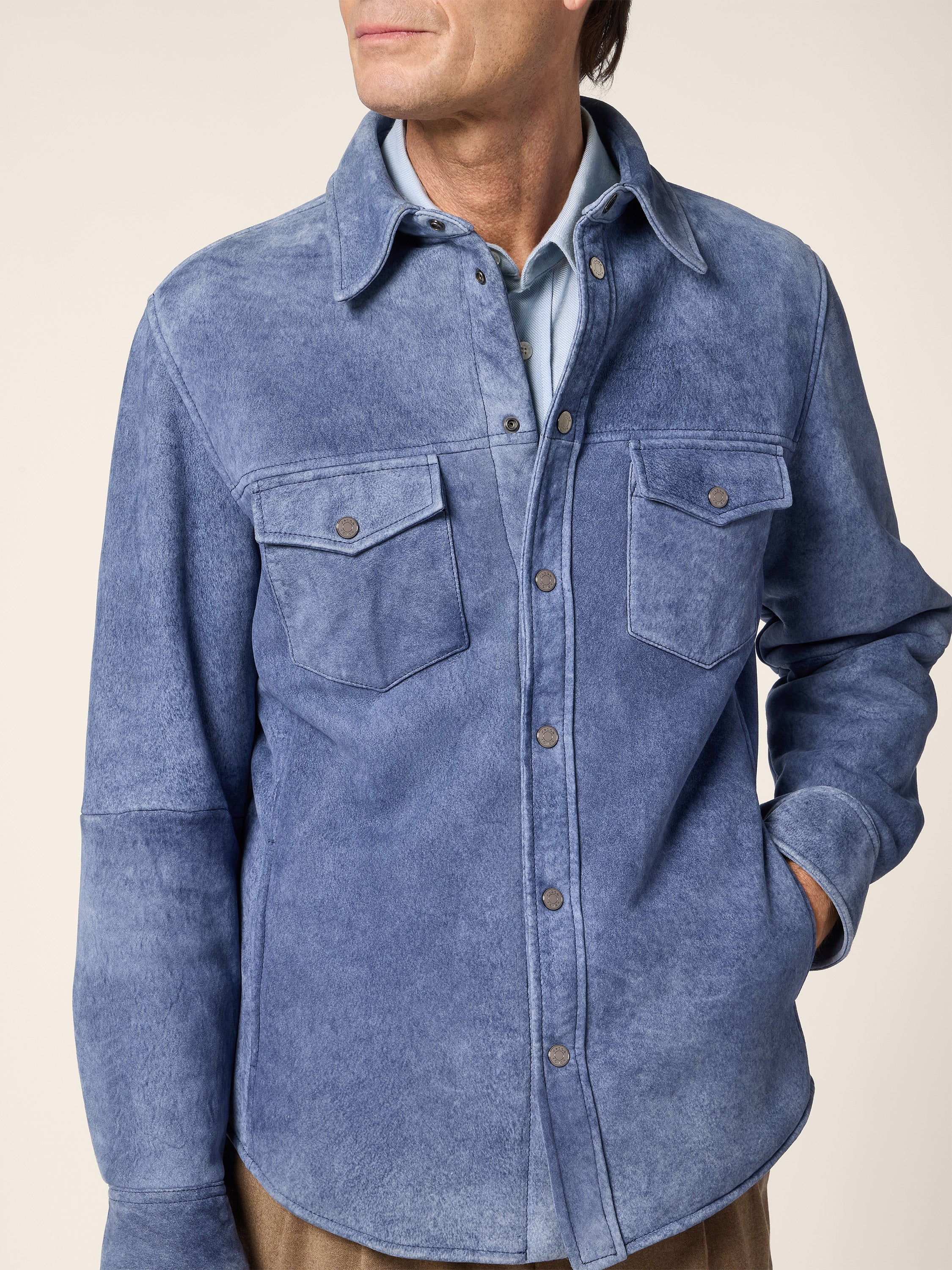 Lacaune Shearling Western Overshirt - Image 4